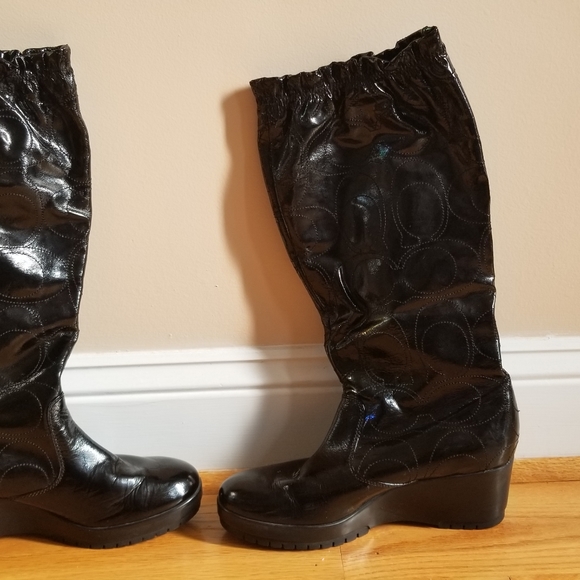 Coach patent leather boots - Picture 12 of 13
